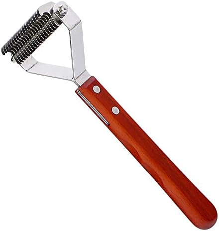 Pet Grooming Tool, Dematting Brush Efficiently Removes Mats and Reduces Shedding as a Deshedding Comb Simultaneously, Three Sizes for Dogs or Cats with Long or Medium Long Haired