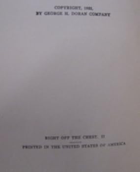 Hardcover Right Off The Chest Book