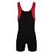 ranrann Combinaison Short Homme Sport U Col sans Manches Combishort de Sport Fitness Gym Bodybuilding Justaucorps Jumpsuit Shorty Unitard Débardeur Musculation M-XXL Rouge L