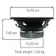 1 CIARE CS160 Subwoofer mit 40+40 Watt RMS und 120+120 Watt max. 6,5 Zoll 16,5 cm 165 mm DVC-Doppelspule 4+4 Ohm, hervorragend für Autotüren oder im Kofferraum, 1 Stück