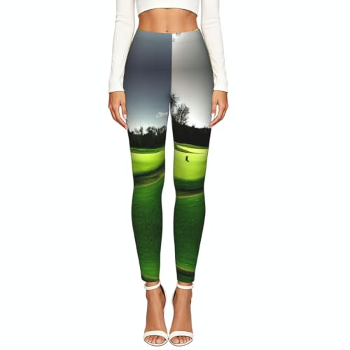 Leggings de compresión suave para mujer con estampado de golf 2