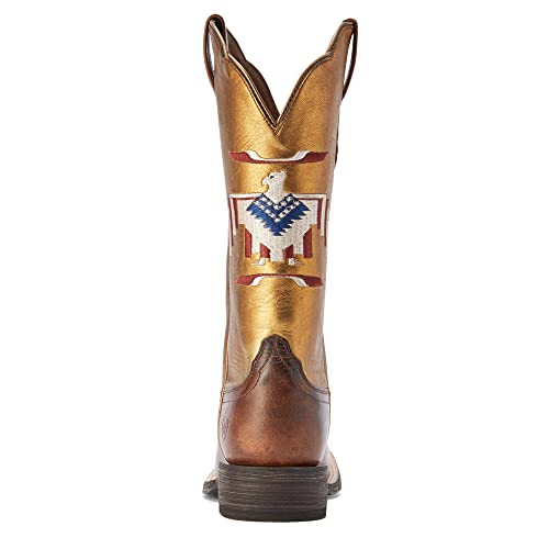 ARIAT Women's Frontier Tan 12in. Tan Thunderbird Inlay Cowgirl Boot2
