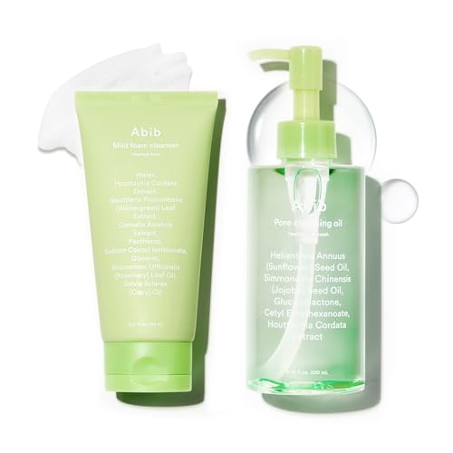 Image of Abib Heartleaf Cleasing Duo: Korean Cleansing Oil, Foam Cleanser