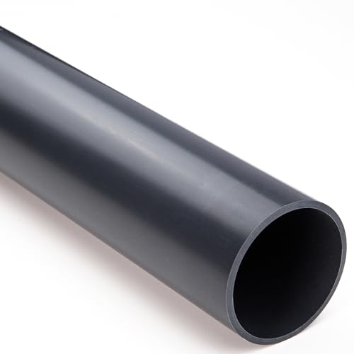 PVC-Rohr I 63 mm I 2 Zoll I 1 Meter I Klebemuffe I Pool-Zubehör I Druckrohr-PVC I bm056 PVC-Rohr I 63 mm I 2 Zoll I 1 Meter I Klebemuffe I Pool-Zubehör I Druckrohr-PVC I bm056