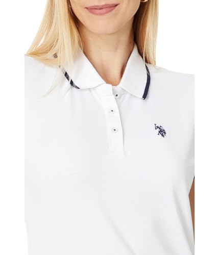 U.S. Polo Assn. Women's Classic Stretch Pique Polo Shirt3