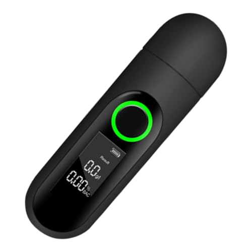 Analizador de alcohol, alcoholímetro profesional de medición de alta precisión, prueba de etilotest recargable portátil con pantalla LCD