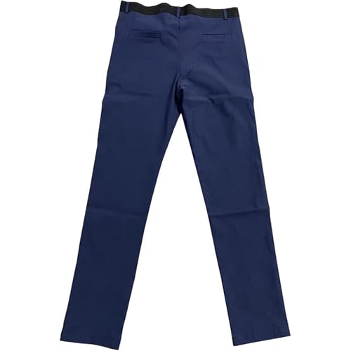 Men Classic Comfy Fake Cotton Pants High Waist Drawstring Breathable Trouser Fall Adjustable Loose Casual Long Pant4