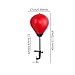 Yiju Desktop Punching Bag, Punch Ball with Desk Clamp, Gift for Coworker with Inflator Easy Installation Fitness Speed Bag, red