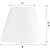 GOSO White Texture Linen Lamp Shade Small Drum Lamp Shade Natural Farbric Lamp Shades for Table Lamps-5 * 9 * 6.4inch(Spider) Rustic Lampshades Replacement No Assembly Required-Modern Bell Shade