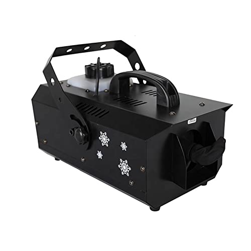 Máquina de nieve artificial para interiores y exteriores, 600 W, para eventos y fiestas, con efecto de luz LED y control remoto miniatura 3