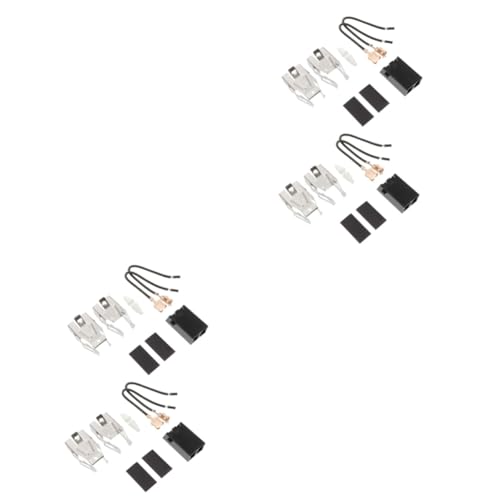 Generic 4 Sets Oven Connector Heating Element Folding Chair Replacement Element Terminal Block Receptacle Block Surface Burner Unit Electric Stove Household Electric Furnace Abs, 5X3CM, 91U3243J02VV