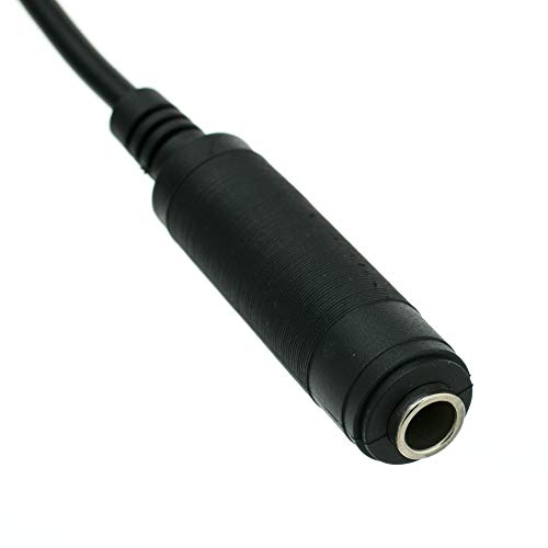 Cable extensor estéreo 1/4 pulg. 15.24 m negro miniatura 3