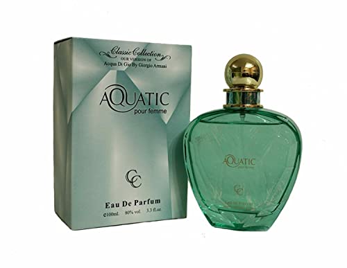 Perfume Aquatic For Women 3.3 Oz Eau De Parfum Pour Femme By Classic Collection #TOP20