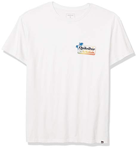 Quiksilver Men's GET Away TEE, White, M