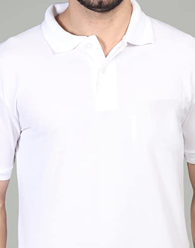 Image of INKKR Men's Casual Polo Neck Half Sleeve Solid T-Shirt (Pack-3)