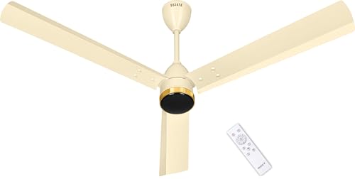 Image of Sujata Slim Air BLDC Fans Ceiling 1200mm | 3 Years Warranty | Remote Fans Ceiling Fans 5 Star BEE Rating, Ceiling Fan for Living Room, 100% Copper Winding, Saving Upto 60% (Ivory Gold)
