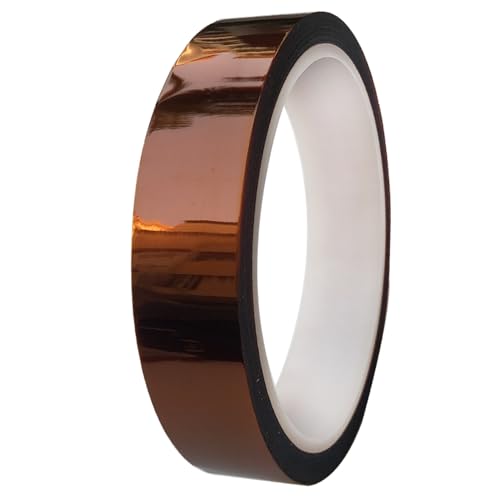 skycabin20mm×33m 耐熱ポリイミドテープ 高温絶縁粘着テープ 電子部品保護用（CPU・PCB基板・はんだ作業・バッテリー・サブリマ転写・ヒートプレス対応）