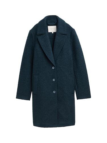 TOM TAILOR Damen 1047055 Mantel, 37019-Deep Sea Green, L
