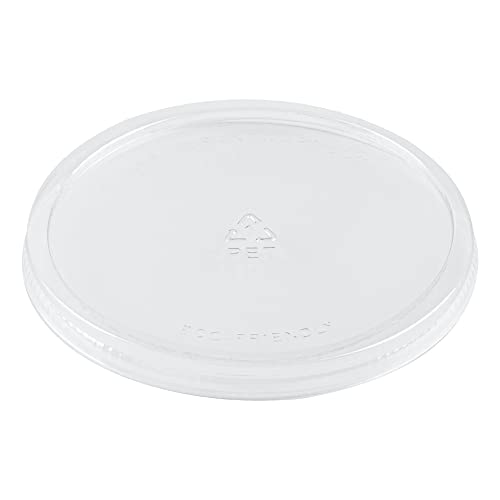 Restaurantware LIDS ONLY: 7 Ounce Plastic Salad Bowl Lids 200 Recyclable Lids For 7 Ounce Salad Bowls - Round Disposable Clear Plastic To Go Bowl Lids Bowls Sold Seperately