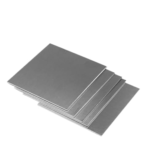 SS304 Stainless Steel Square Plate Polished Metal Plate Sheet Metal CNC Thickness 0.5mm (300x200mm 2pcs,Thickness 0.5mm)