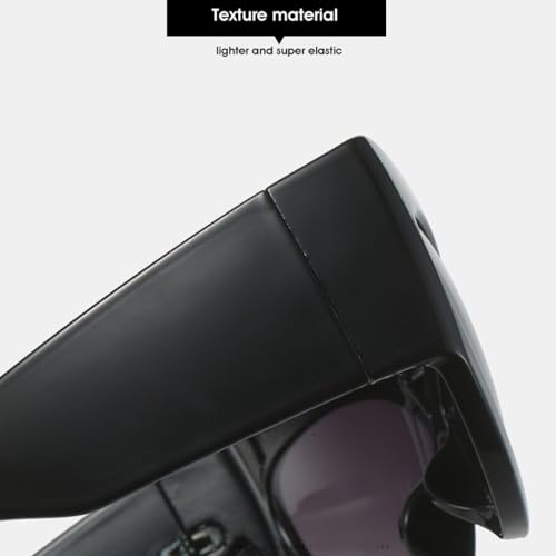 Lunettes œil de chat de qualité supérieure avec verres creux rétro chic - 4