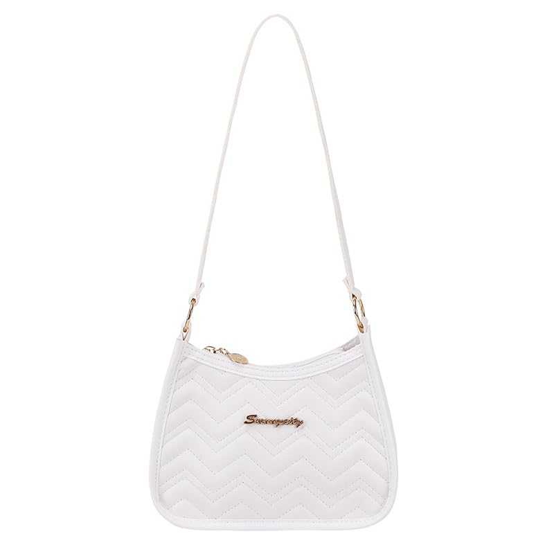 Elegant Embroidered Quilted Shoulder Bag for Women Stylish Tote Handbag with Simple Design3