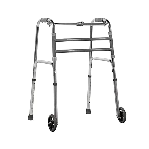 4 Andador Fixo Dobravel Com Rodas Mercur