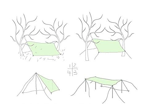 WIROJ BlueSunshine Waterproof Camping Tarp for Picnics, Tent Footprint, Sunshade,BlueSunshine Mutifunctional Tent Footprint with Carrying Bag for Picnic, Hiking, 118