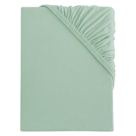 s.Oliver Light Green Fitted Sheet for Cots Cover