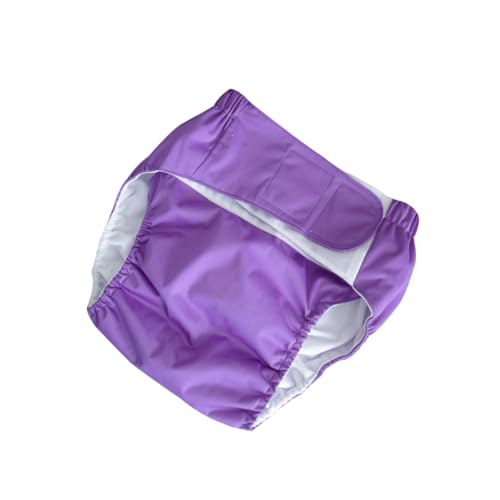 FOMIYES Diapers Adult Diaper Washable Pants Soft Comfortable Underwear for Incontinence (Dark Purple)