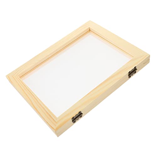 ARTIBETTER Wooden Frame Screen Paper Making Kit Handmade Paper Craft Tool for Boys and Girls DIY Papermaking