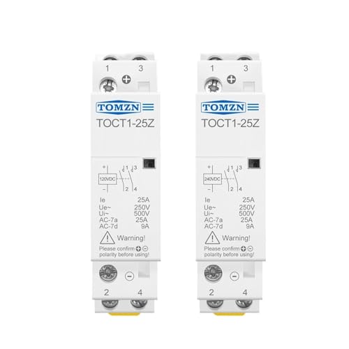 Contacteur DC 24V rail Din TOMZN commande silencieuse de circuit - 2