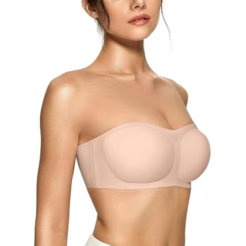 OEAK Strapless Push-Up Bandeau Bra Cover