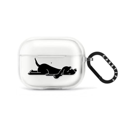 Coque AirPods Pro 2 avec anneau style Chien endormi pour sécuriser vos trajets en ville