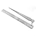 Stainless Steel Taper Feeler Gauge Depth Ruler Silver Measuring Range 1-150mm Suitable for Construction Automotive Industrial Field Convenient Portable Inspection Tool