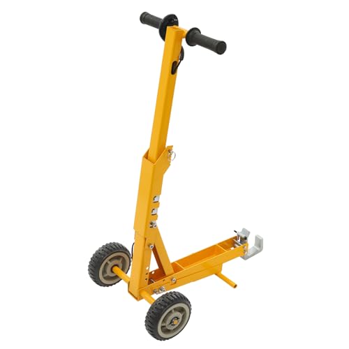 Elevador para cortacésped con capacidad de carga de 363 kg, para tractores de jardín, cortacésped y quad, con pedal y ruedas