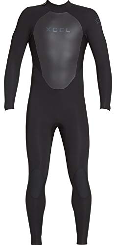 XCEL - Traje Completo para Hombre con Cremallera Trasera de Eje de 5/4 mm para otoño 2018, Negro, pequeño