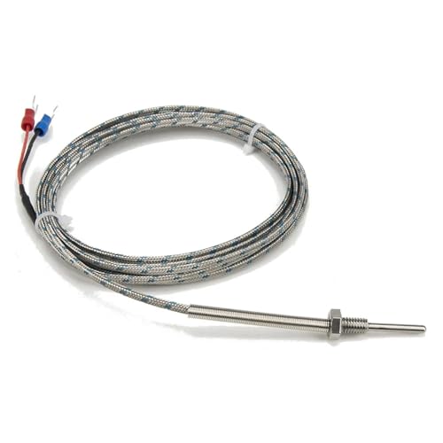 Sensor de temperatura termopar tipo K con rosca M6 y sonda enfundada de 3,0m 2