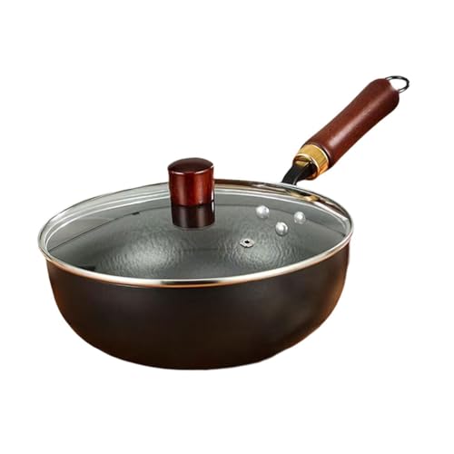 Wok chino con mango de madera sin tapa miniatura 7