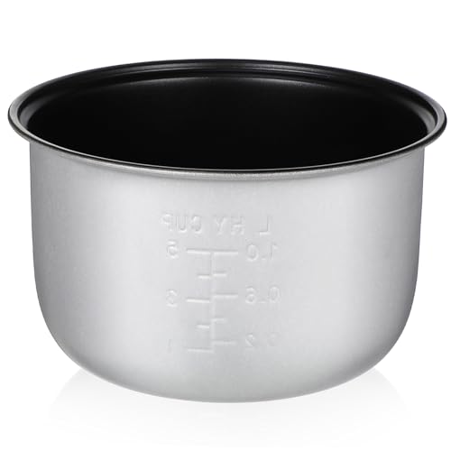 OFFIGAM Olla Interior para Arrocera Eléctrica de Recubrimiento Antiadherente Accesorio Resistente para Cocinar Arroz Sopas y Repostería Fácil de Limpiar y Almacenar