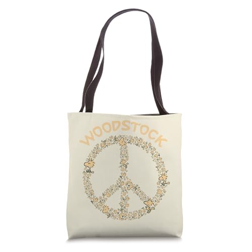 Bolso tote con signo de la paz de Woodstock de Peanuts miniatura 1