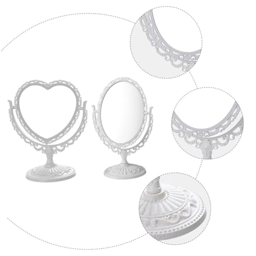 Miroir de maquillage double face rotatif pour corriger les défauts d'éclairage - 6