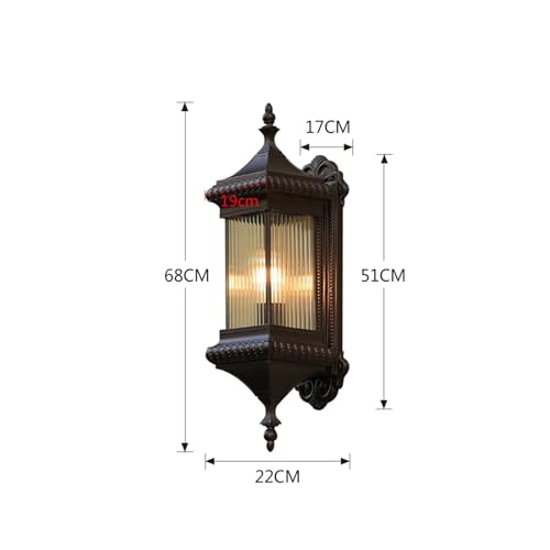 Applique murale rétro pour porche extérieur et lampe de patio