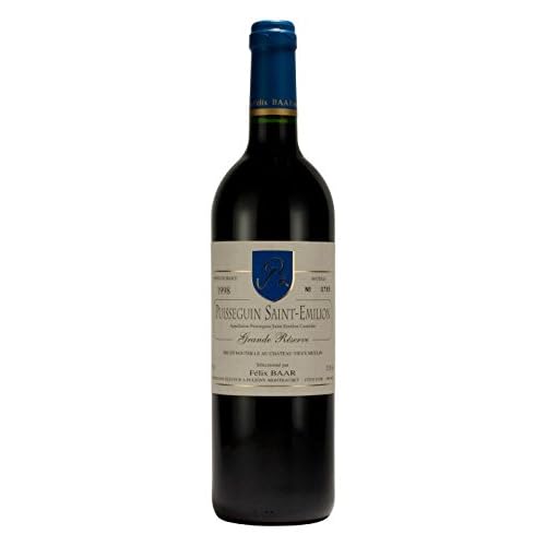 Puisseguin Saint-Emilion Grande Réserve 1998 - Trockener französischer Bordeaux Jahrgangswein (Rot) als besondere Geschenkidee