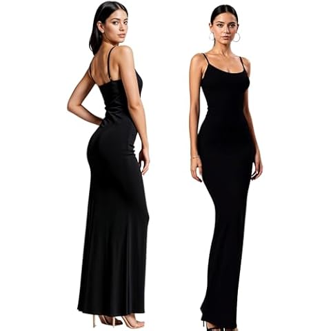 Re Tech UK Elegant Black Maxi Dress Cover