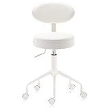 DR.LOMILOMI Swivel Rolling Hydraulic Height Adjustable Stool 503 for Clinic Nursing Spas Beauty Salo