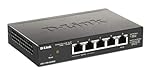 D-Link DGS-1100-05PDV2 - 5-Port Gigabit Smart Managed Switch with VLAN support, layer 2 features, QoS, 802.3az EEE, Fanless