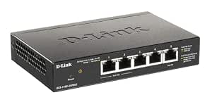 D-Link 5-Port Gigabit Smart Managed PoE Powered Switch/Extender | 2 PoE Ports | L2 | VLANs | Web Managed | Fanless | NDAA Compliant |