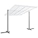Bopdu Tonnelle avec Toit Coulissant inclinable 350x250x225 cm Crème