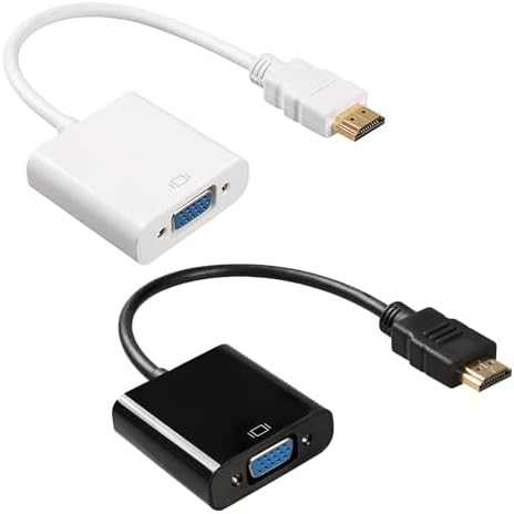 Convertisseur Hdmi Audio Adaptateur HDMI Vers VGA Avec Audio - Convertisseur 1080p 60Hz Pour PC Ancien Vers TV/Moniteur Adaptateur Hdmi Vga